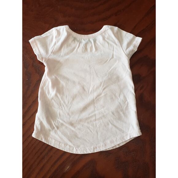 Disney Junior Pink Mickey & Minnie Kissing Hearts Short Sleeved Shirt - Size 2T - Picture 2 of 5